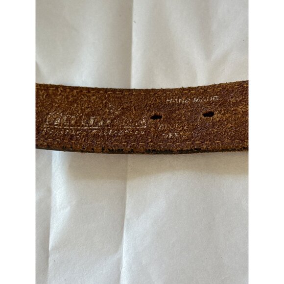 Vintage McClintock Hand Made Western Style Leather Belt Size 34 - Picture 5 of 5